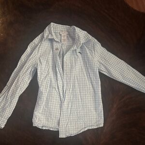 Tommy Bahama Blue Gingham Button-Up Shirt